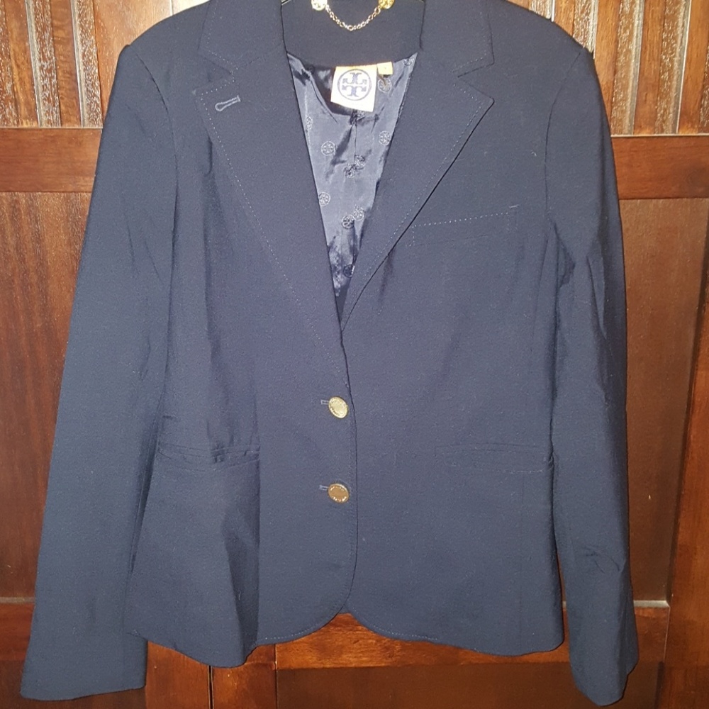 Tory Burch Navy Blue Blazer Jacket size 4